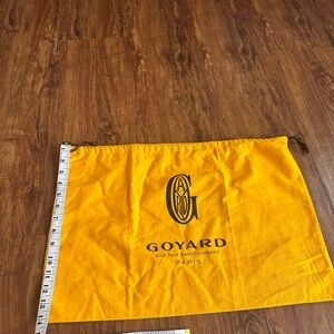 Goyard Bright Yellow Logo Dust Bag